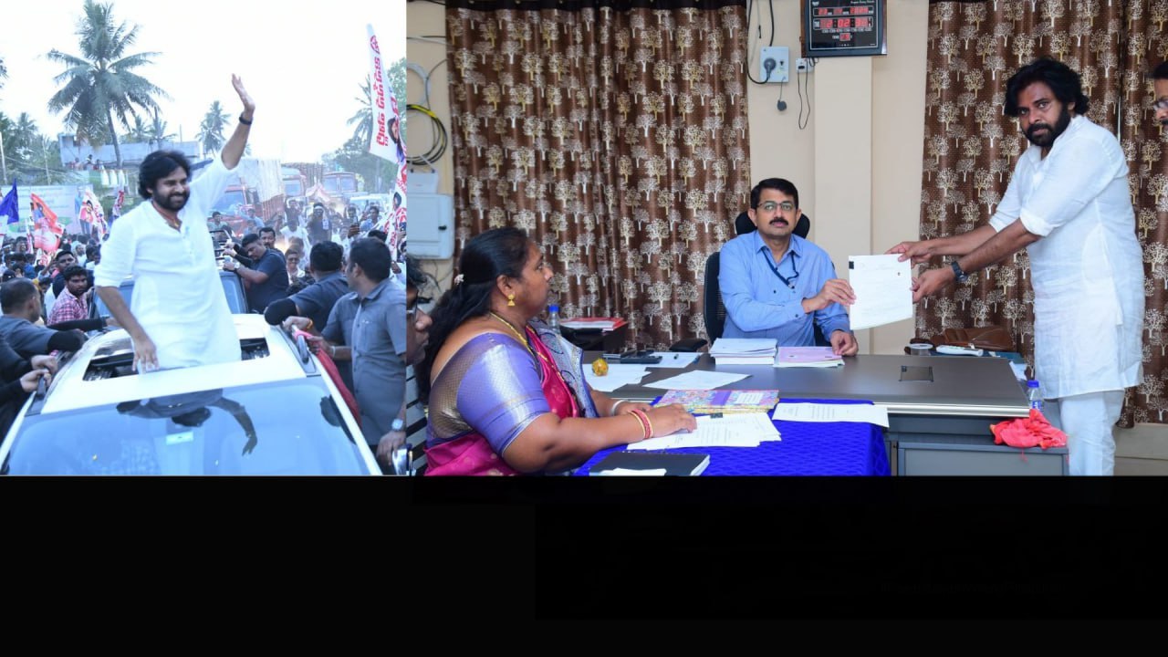 పిఠాపురంలో నామినేషన్ వేసిన్ జనసేనాని Pawan Kalyan | Oneindia Telugu