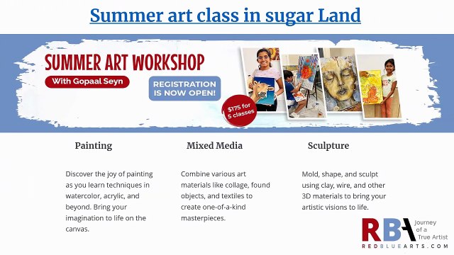 Summer Art Camps in Sugar Land