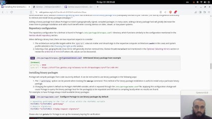 Selecting mirrors for binary packages on Gentoo