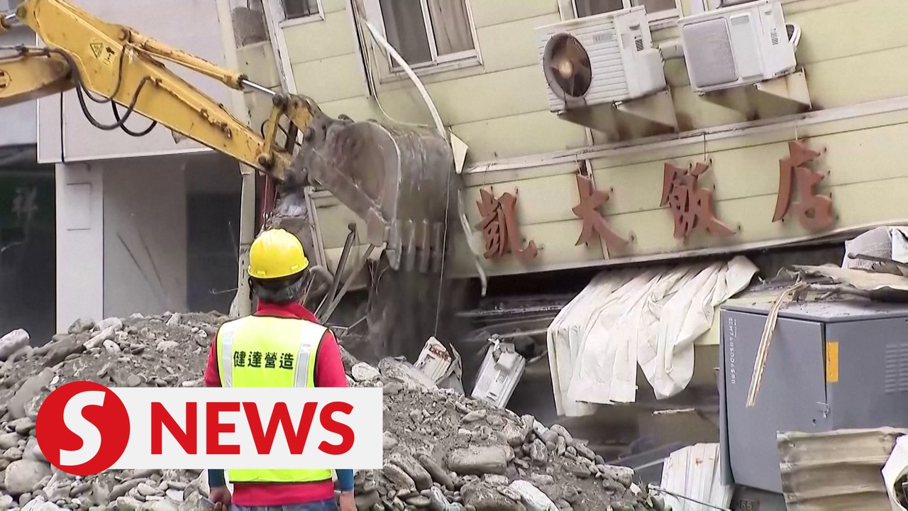 Clean-up begins in Hualien after quakes jolt Taiwan