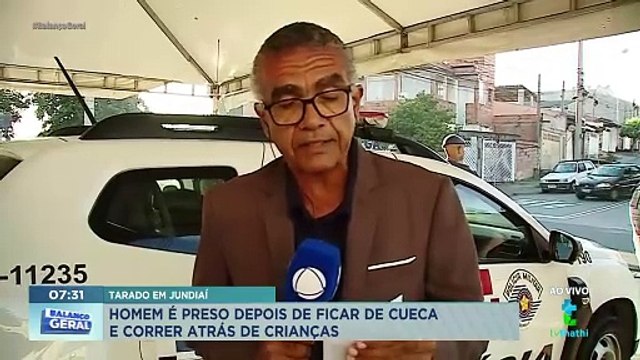 Homem é preso por mostrar partes íntimas e correr atrás de crianças no interior de São Paulo