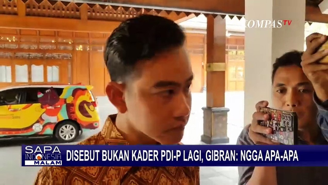 Disebut Bukan Kader Pdip Lagi Gibran Nggak Apa Apa Video Dailymotion