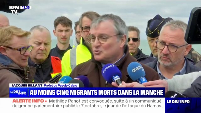Le moteur a été stoppé, plusieurs personnes sont tombées à l'eau : le point du préfet du Pas-de-Calais après la mort de cinq migrants dans la Manche