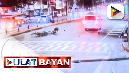 Salpukan ng van at motorsiklo sa Maynila, nahagip sa CCTV camera