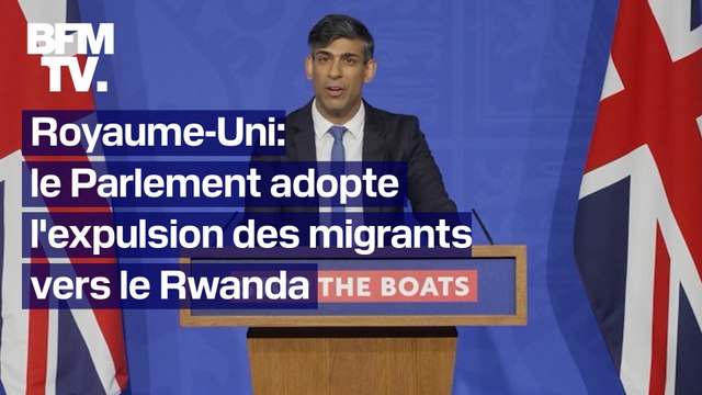 Royaume-Uni: le Parlement adopte le projet de loi pour expulser les migrants vers le Rwanda