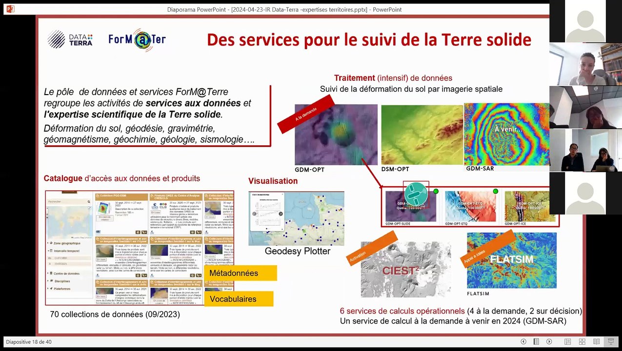 [Webinaire Expertises.Territoires] DATA TERRA, E-Infrastructure de Recherche système Terre