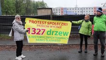 Protest w obronie Parku Śląskiego i drzew w Chorzowie