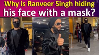 Ranveer Singh seen at the airport with his face covered, is he hiding the look of DON 3?