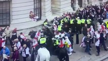 Disorder at a St George's Day gathering at Whitehall