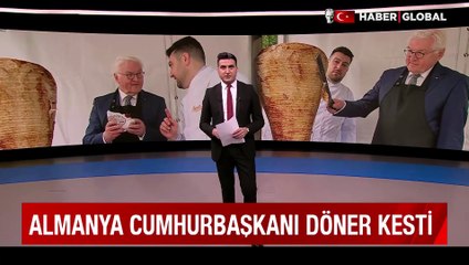 Alman Cumhurbaşkanı Steinmeier çok konuşulan o döneri kesti