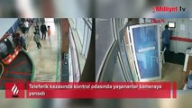 Teleferik kazasında kontrol odasında yaşananlar kamerada