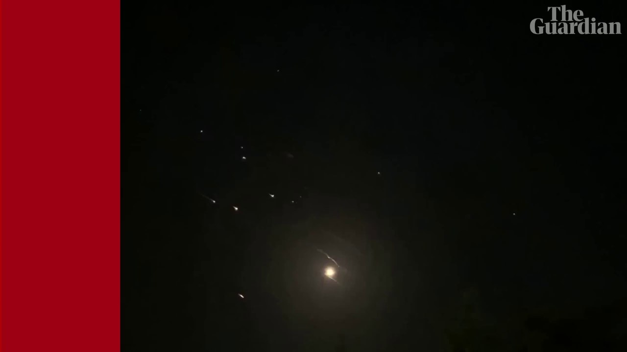 Explosions seen over Israel, West Bank after Iran launches drones and missile