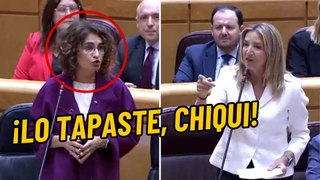 Una senadora del PP acorrala a María Jesús Montero por encubrir los pufos del PSOE: “¡Lo sabías!”