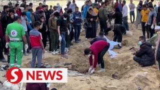 UN rights group 'horrified' by mass grave reports at Gaza hospitals