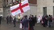 Supporters of Tommy Robinson gather outside Westminster Magistrates Court