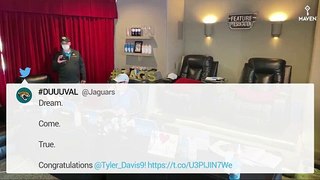 Tyler Davis Receives Jacksonville Jaguars Phone Call