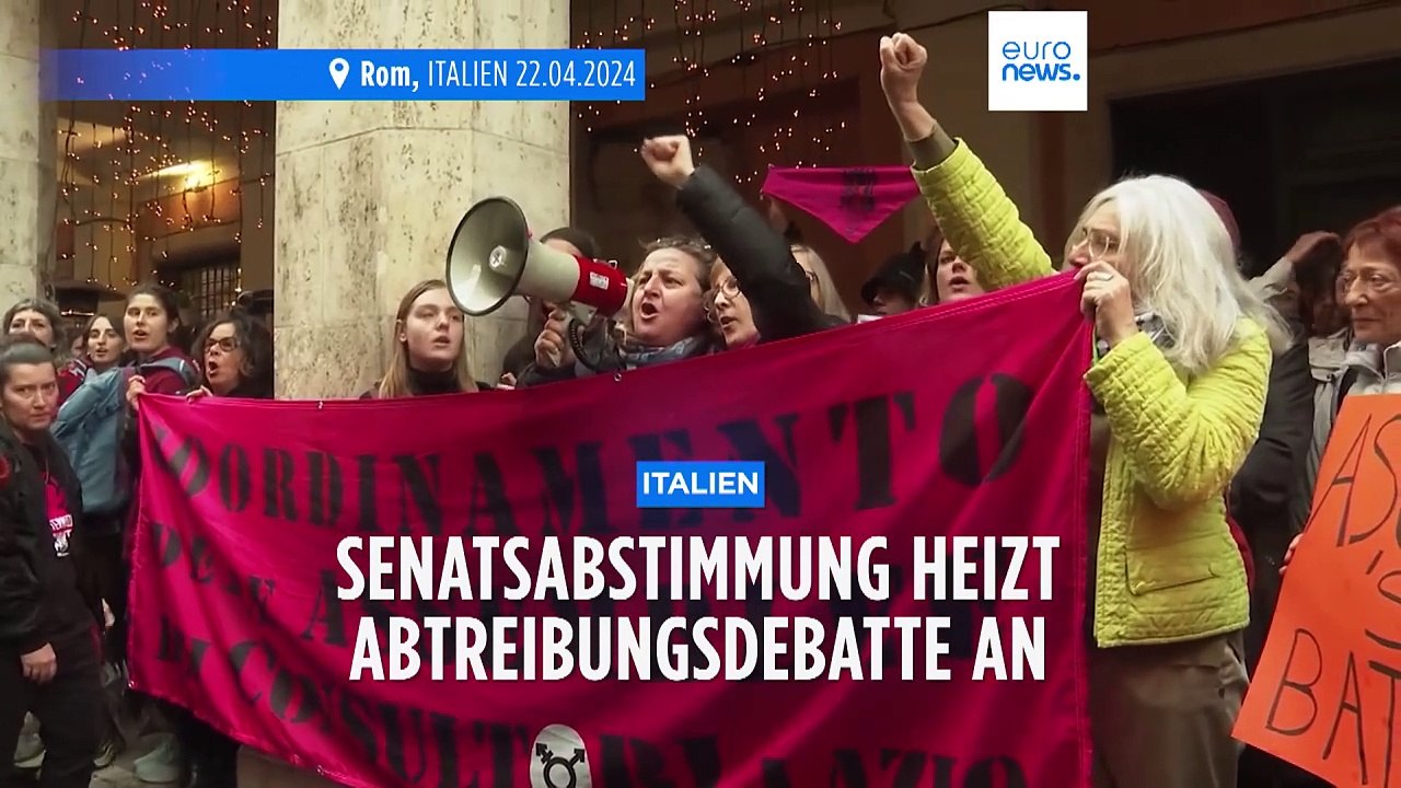 Italien: senatsabstimmung heizt abtreibungsdebatte an