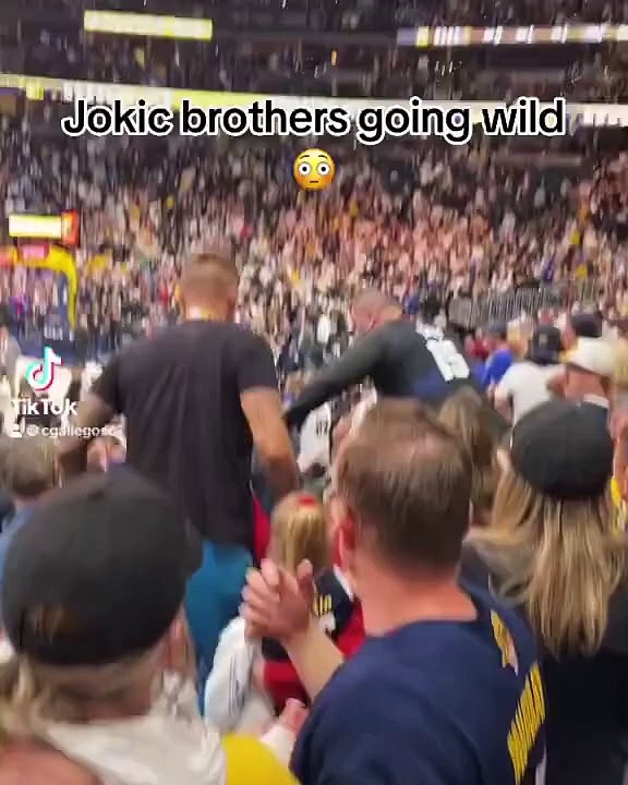 Nikola Jokic’s older brother Strahinja threw a punch at a fan