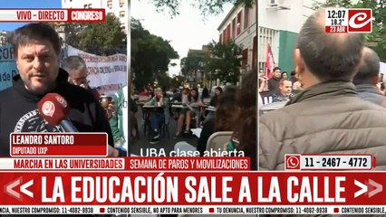 Leando Santoro:"Las universidades públicas forman parte del patrimonio democrático"