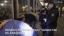 Gyors tempóban bontatják el a menekülők sátrait Párizsban
