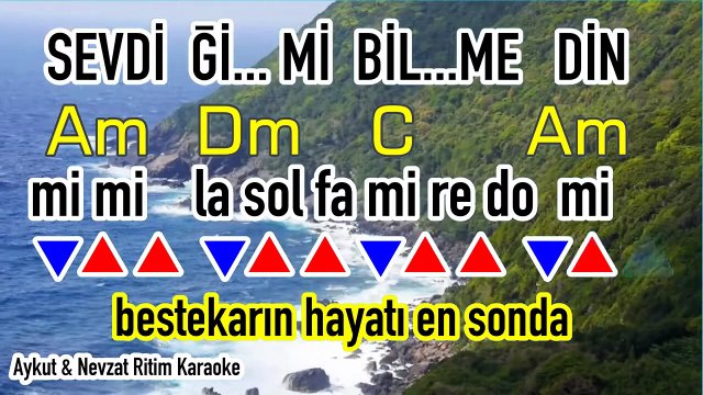 74 Bpm Bekledim de Gelmedin - Zeki Müren Ritim Karaoke Orijinal Trafik (Nihavend Semai TSM KORO)