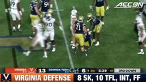 Virginia's Defense Dominates In Win Over Georgia Tech