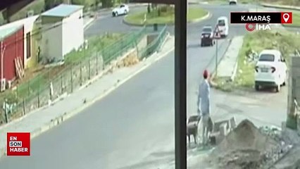 Kahramanmaraş’ta motosiklet ile otomobil çarpıştı