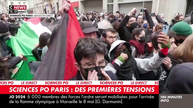 Sciences Po occupée par des pro-palestiniens : Tensions en cours sur place avec des manifestants soutenant Israël et les otages