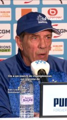OM-Lens : "Je vous ai déjà dit qu'on jouerait le championnat à fond", répète Jean-Louis Gasset
