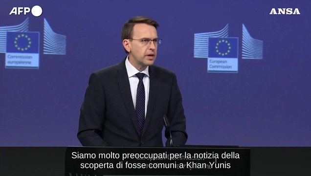 Ue chiede indagine indipendente sulle fosse comuni a Gaza