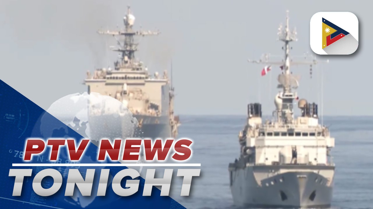 Cross-deck landing conducted in Sulu Sea on 2nd day of multilateral maritime exercises