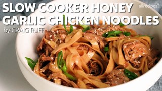 How to Make Slow Cooker Honey Garlic Chicken Noodles