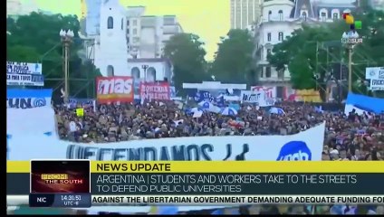 FTS 16:30 23-04: Argentine students take the streets in defense of higher education