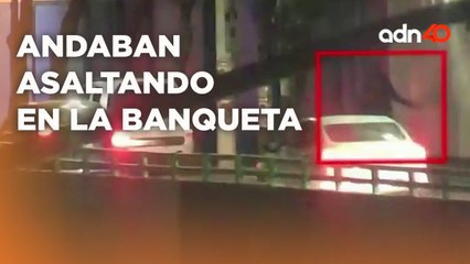 Sujetos andaban robando en una banqueta y el señor justicia los peinó I C40 en Ciudad Desnuda