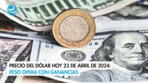 Precio del dólar hoy 23 de abril de 2024 Peso opera con ganancias