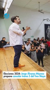 Elecciones 2024: Jorge Álvarez Máynez propone cancelar tramo 5 del Tren Maya