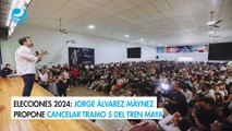 Elecciones 2024: Jorge Álvarez Máynez propone cancelar tramo 5 del Tren Maya