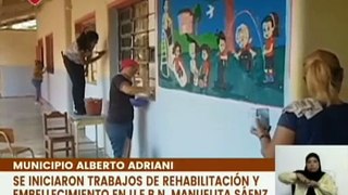 Mérida | Bricomiles inician trabajos de rehabilitación de espacios en la U.E.B.N. Manuelita Sáenz