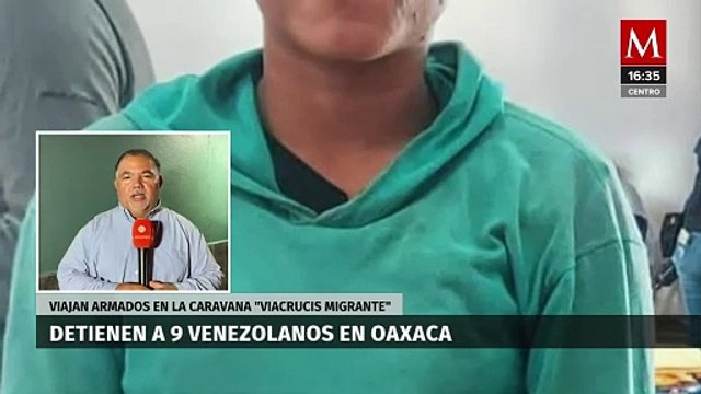 Detienen a migrantes venezolanos por viajar armados en la caravana viacrucis migrante