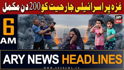 ARY News 6 AM Headlines | 24th April 2024 | 200 days of Israeli aggression on Gaza