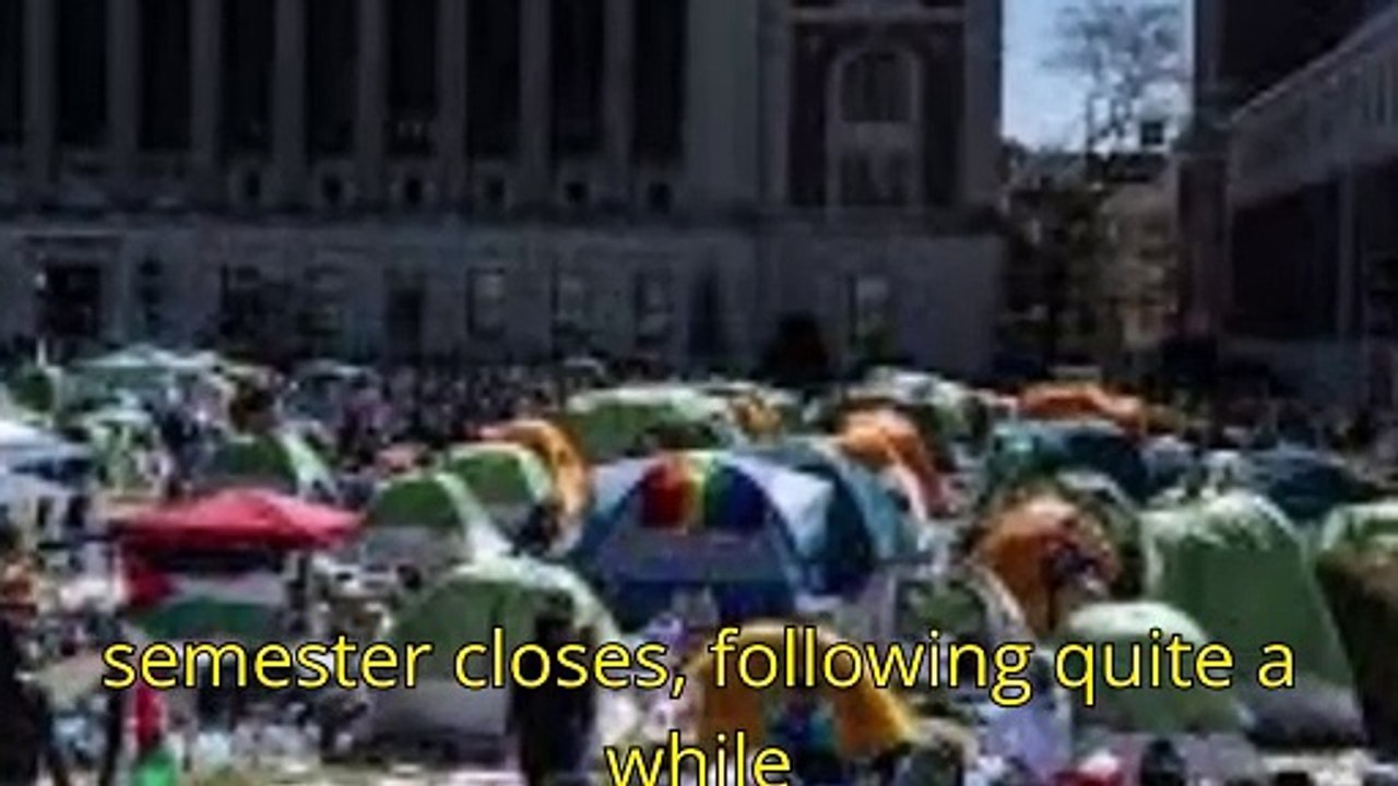 Trump says Columbia University made “grave mistake” making classes hybrid amid tense demonstrations on campus