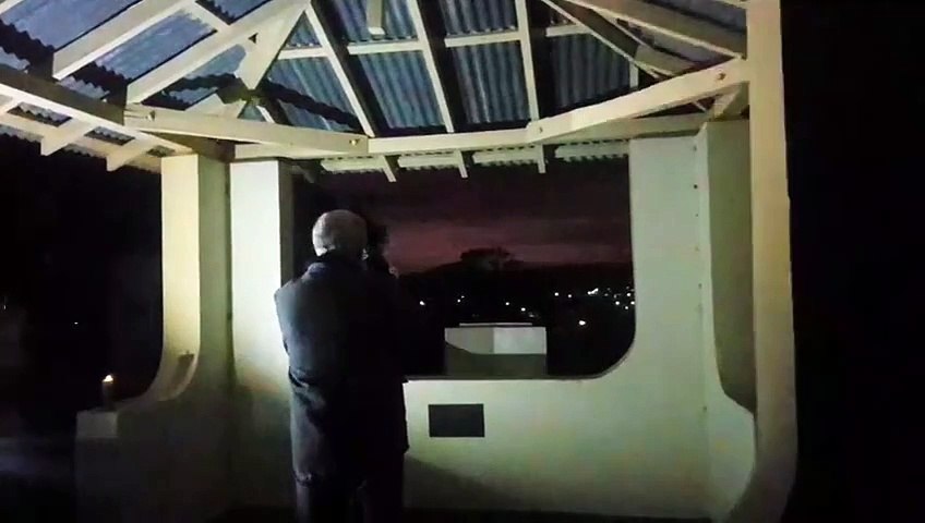 Dennis Hawks plays The Last Post from the Sovereign Hill Lookout on Anzac Day, 2020. Video by The Courier