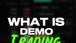 What is Demo Trading_  @crypto @bitcoin_HD