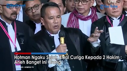 MENOHOK! HOTMAN NGAKU Sejak Awal Curiga Kepada 2 Hakim _ Aneh Banget Ini Orang