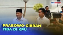 Tiba di KPU RI, Prabowo: Rakyat Berharap Semua Parpol Bekerja Sama