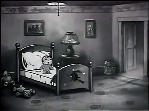 Betty Boop (1935) Baby Be Good, animated cartoon character designed by Grim Natwick at the request of Max Fleischer.