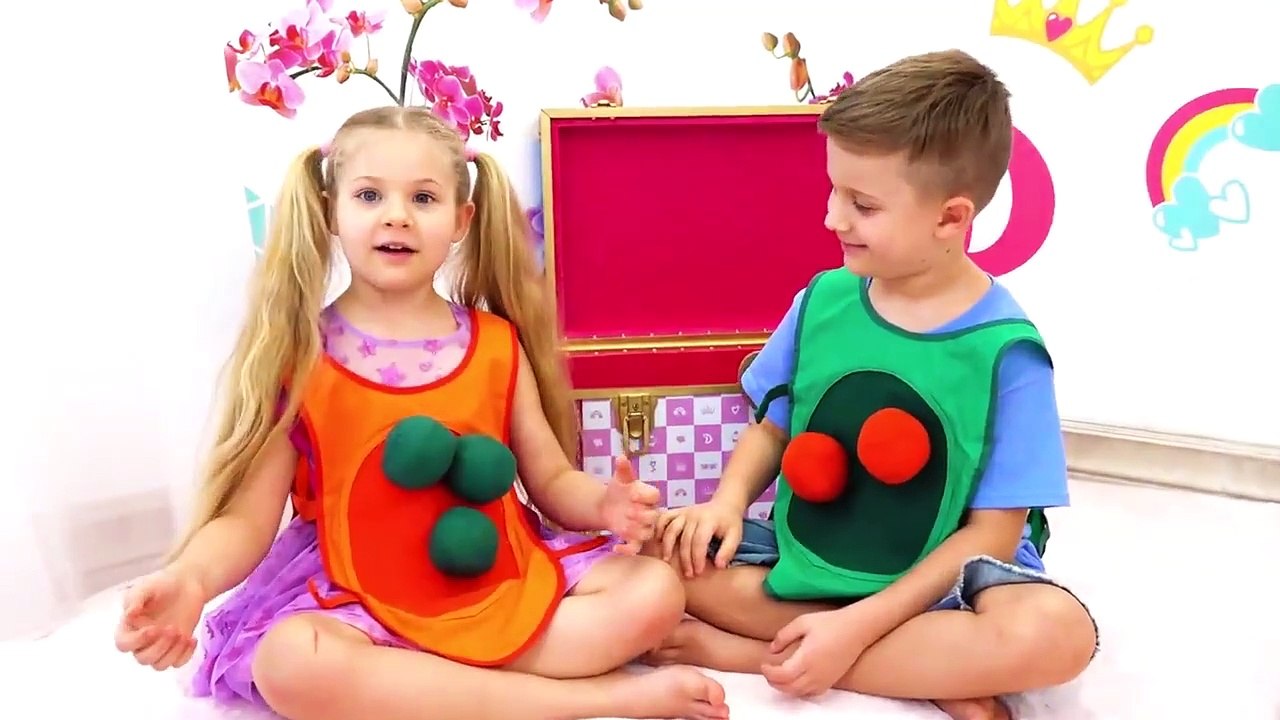 Diana and Roma Make New Clothes for Bunny