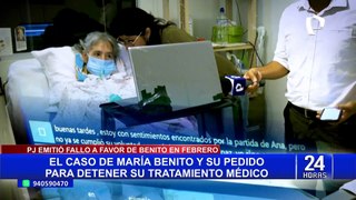 María Benito: familiares piden que se pueda cumplir fallo judicial que ordena muerte digna
