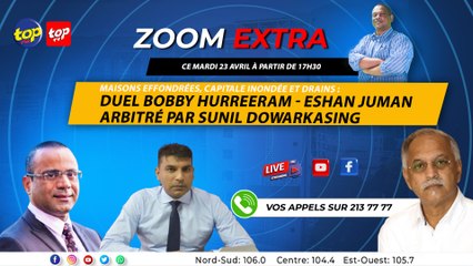 Zoom Extra :Michael Jean Louis reçoit Bobby Hurreeram - Eshan Juman arbitré par Sunil Dowarkasing_0