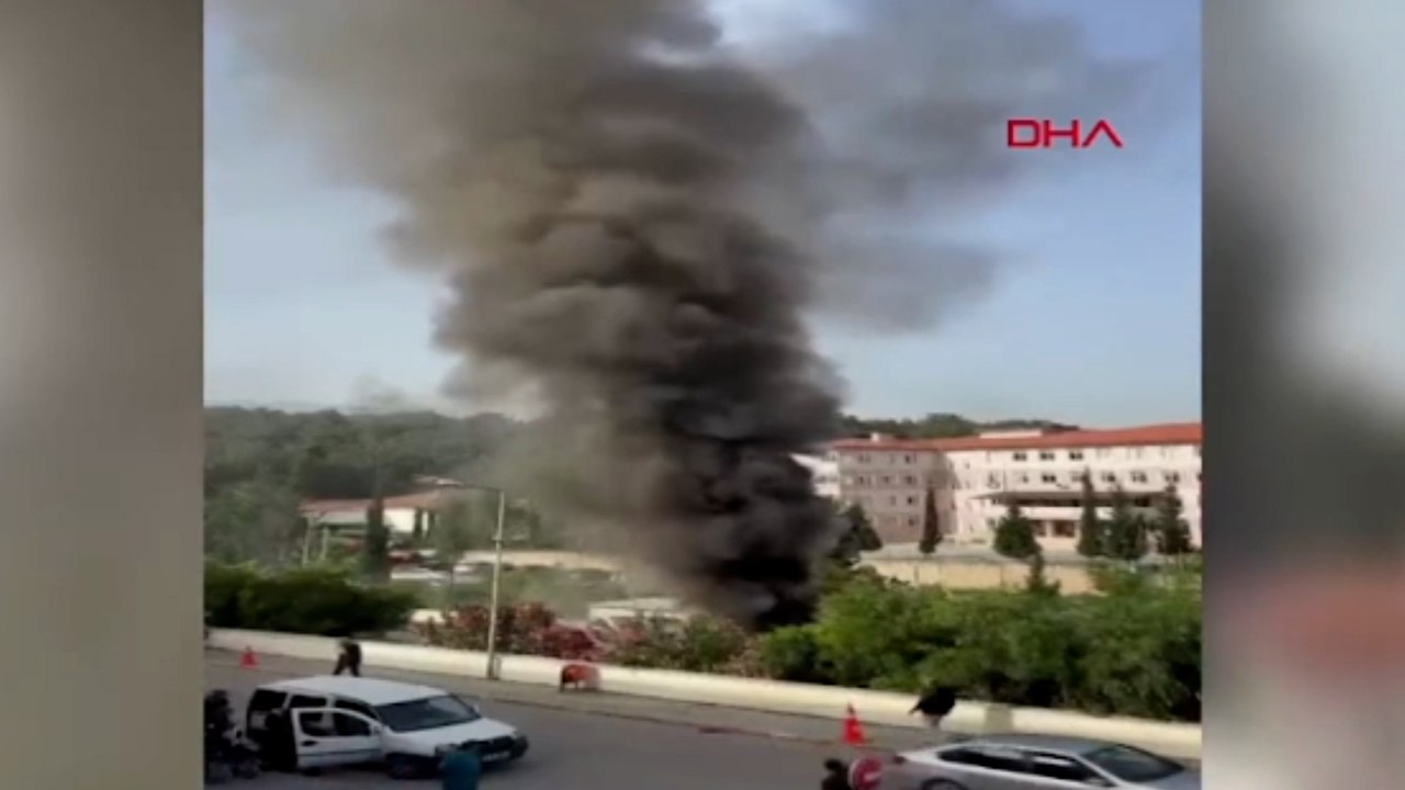 İskenderun Devlet Hastanesi'nde yangın paniği